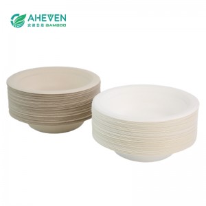 Wholesale Natural 350ML Pulp Sugarcane Fiber Pulp Bagasse Salad Bowl