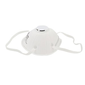 Adjustable disposable FFP2 face mask with valve