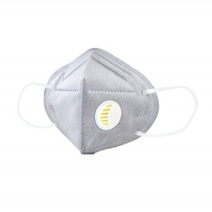 Adjustable disposable FFP2 face mask with valve