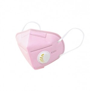 Adjustable disposable FFP2 face mask with valve