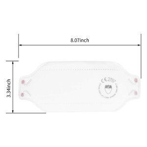 FFP3 Respirator Face Masks without Exhalation Valve White 4 Point Headband with Cushioned Lining