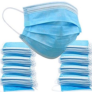 Face Masks Disposable Face Mask Disposable Masks facemask blue for adult home office man woman