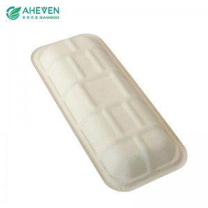 Wholesale Cheap Price Disposable Sugarcane Bagasse Tray for Supermarket Use