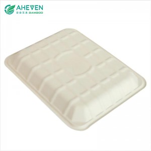 Factory Directly Eco Friendly Food Trays Sugarcane Meat Tray for Supermarket