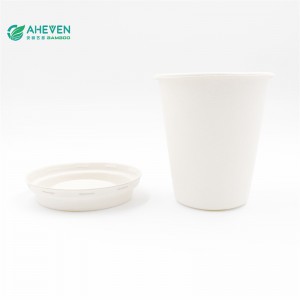 China Manufacture of Natural Disposable Eco Sugarcane Bagasse Cups 8 oz