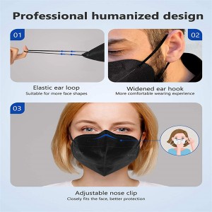 Supply ODM China Disposable Surgical Dental Black 3ply 3 Layers Medical Face Mask Typeiir