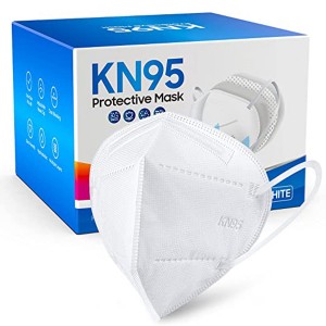 White KN95 Face Mask With Individually Wrapped