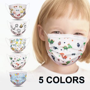 Disposable 3 player Kids Face Masks For School Daily Use