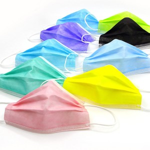 Black Disposable Face Mask - Multiple colour 3 Layer Surgical Mask – AH-Center