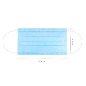 Hot Sale classical Disposable 3-layer Surgical Face Mask For Daily Using