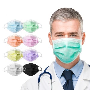 Black Disposable Face Mask - Multiple colour 3 Layer Surgical Mask – AH-Center