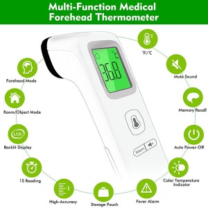 Non-Contact Temporal Thermometer with Instant Accurate Reading