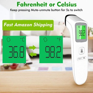 Non-Contact Temporal Thermometer with Instant Accurate Reading