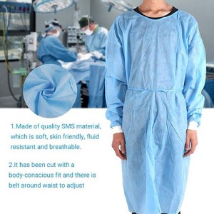 Surgical disposable gown level 4 surgical gown isolation gowns reusable gowns surgical