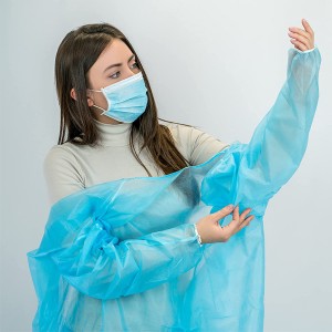 Isolation Gowns Blue Disposable Latex Free Protective Suit One Size Fits All