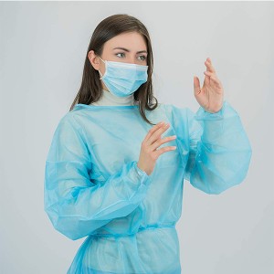 Isolation Gowns Blue Disposable Latex Free Protective Suit One Size Fits All