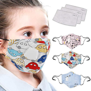 Kids Reusable, Washable Facial Cotton Covering Children Face Shield for Cycling Travel Outdoors