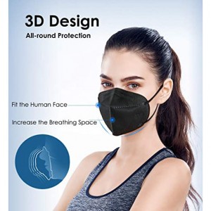 Individually Wrapped 5 Layer Safety disposable KN95 mask ,30 PCS per box