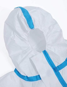 Disposable surgical gowns Suit with Reinforced Isolation Seam Elastic Cuff and Hood