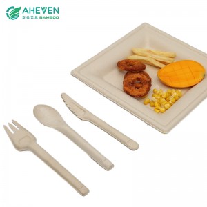 High Quality Eco Friendly Disposable Cutlery Bagasse Knife Fork Spoon