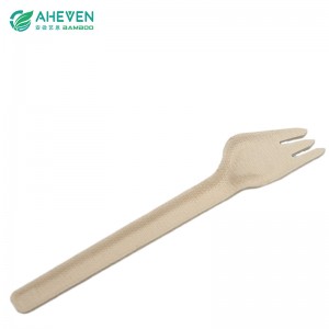 100% Biodegradable Eco Friendly Disposable Bagasse Fork with 160mm Size