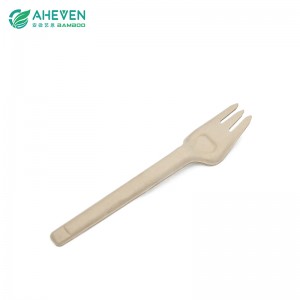 100% Biodegradable Eco Friendly Disposable Bagasse Fork with 160mm Size