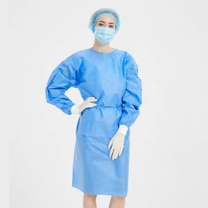 OEM Manufacturer Surgical Gown Covid -  Disposal Protective Isolation Gown – 10pcs Blue. Latex Free,Non-Woven, Fluid Resistant – AH-Center