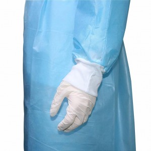 Disposable Isolation Gown Polypropylene Lab Gowns Knit