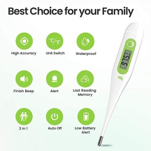 Portable digital oral infrared thermometer for medical use