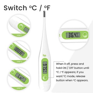 Portable digital oral infrared thermometer for medical use