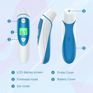 digital head thermometer for Baby with fda approved infrared thermometer