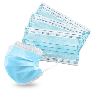 Factory Wholesale Non Woven Face Mask 3 layer Earloop Non Woven Disposable Mask